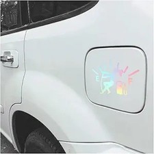 Funny Girl Car Sticker for High Gas Consumption - Fuel Gauge Empty Decal for Car
