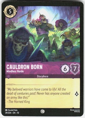 Cauldron Born Mindless Horde 39/204 Whispers in the Well Disney Lorcana