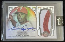 2023 Topps Dynasty Jimmy Rollins Game-Used Letter Patch Auto 4/5 PHILLIES SEALED