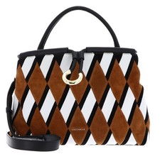 COCCINELLE Elisbet N.Geo.Pat Handbag Handtasche Tasche Multi Cognac / Noir Neu