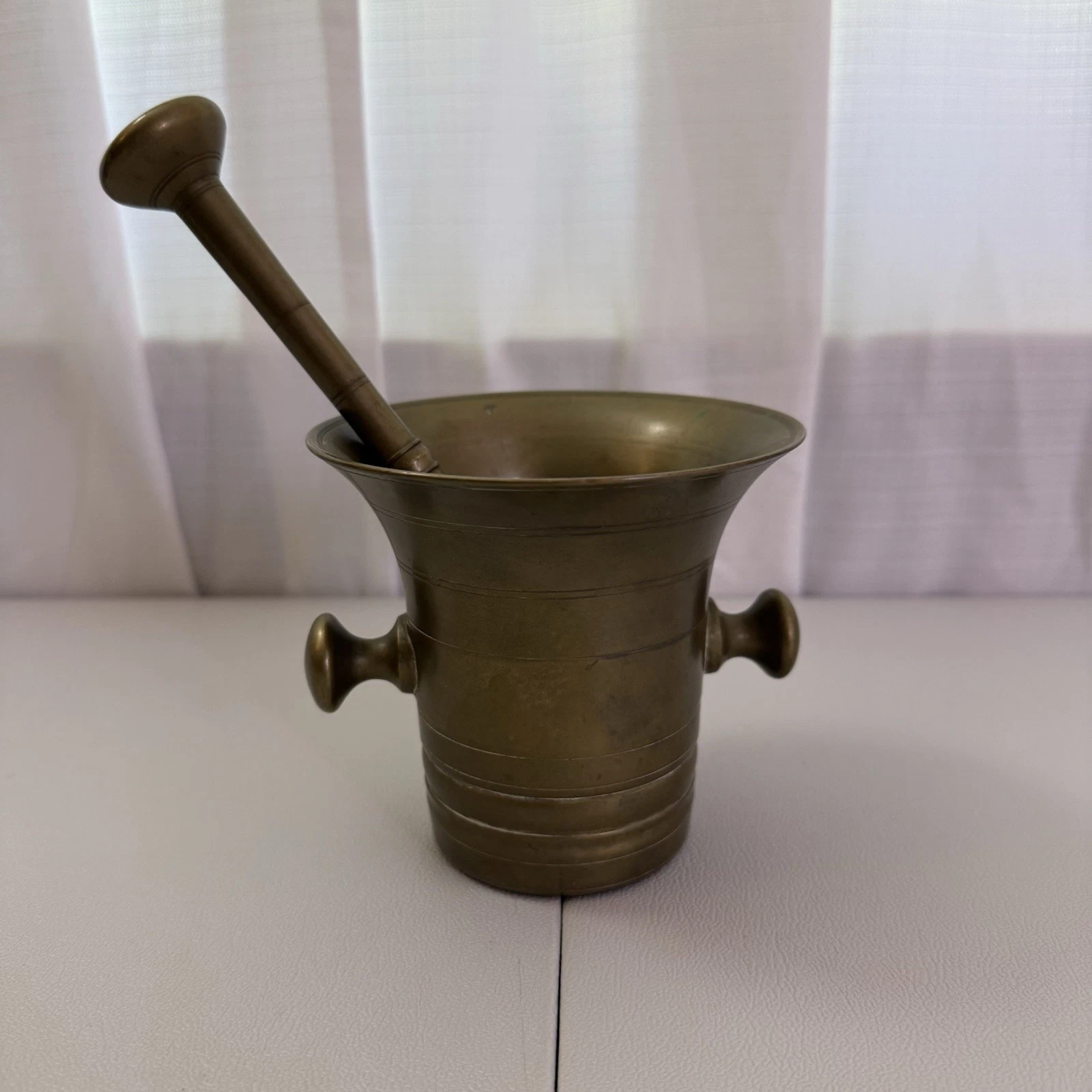 Vintage Brass Mortar Pestle Pharmacy Apothecary
Opens in a new window or tab