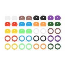 Key Covers Key Caps Set, 40 Pcs Tags and Identifiers Covers 10 Color