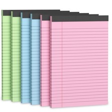 Note Pads 5x8, Narrow Ruled Legal Pad, Writing Pads 5x8, Colored Legal Pads, ...