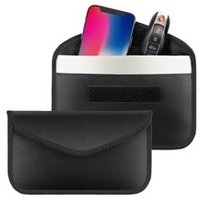 Luxurious Faraday Bags - 2 Pack Signal Blocking Pouches for Smart Theft Defense