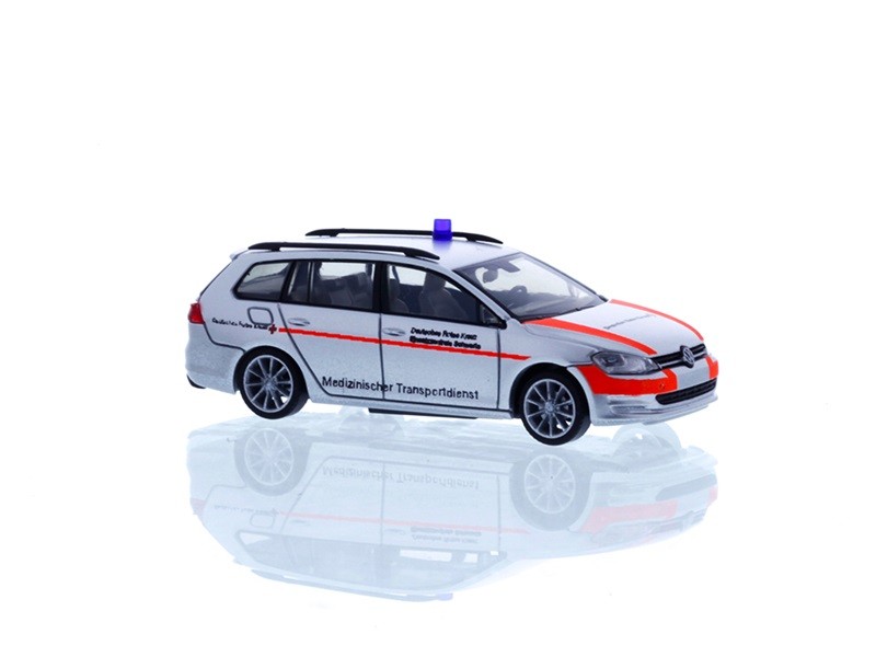 Rietze 53329 - 1/87 Volkswagen Golf 7 Variant DRK Med. Transport Services - New