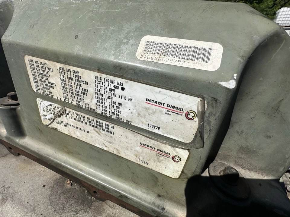 Long Block With Parts 2000 Detroit Diesel 12.7L 60 Series 470HP Diesel Engine - Image 3 of 4