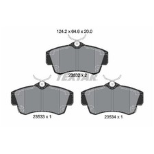 Satz Bremsbeläge Bremsklötze vorne für Chrysler PT | 299528