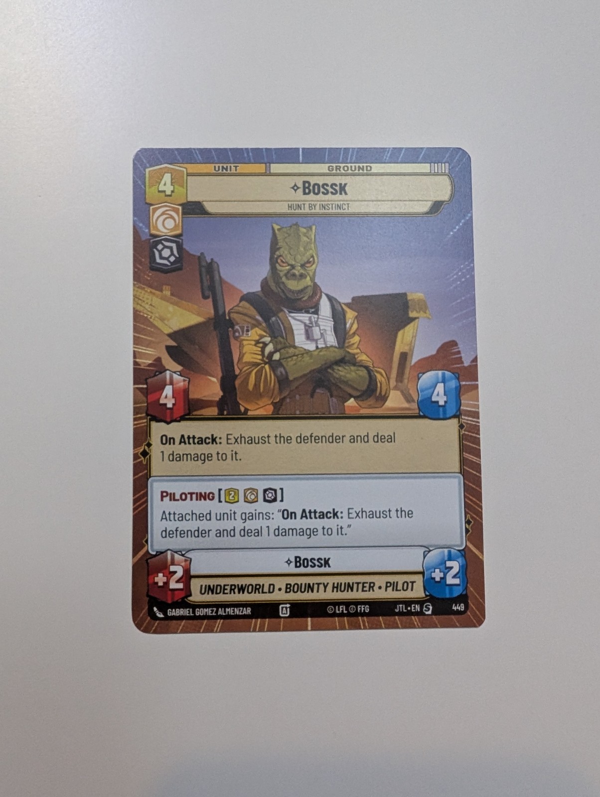 Star Wars: Unlimited - Bossk (Hyperspace) - Jump To Lightspeed NM/M Condition
