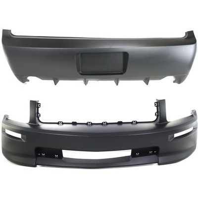 Front Rear Bumper Covers Set Fits 2007-2009 Ford Mustang GT