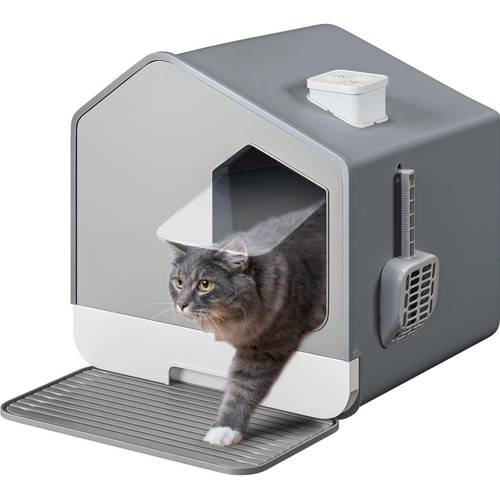 Katzentoilette mit Haube, Katzenklo mit Deckel,