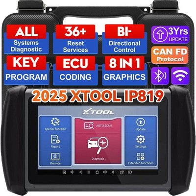 XTOOL IP819 Bidirectional OBD2 Scanner All System Diagnostic Tool Key Programmer