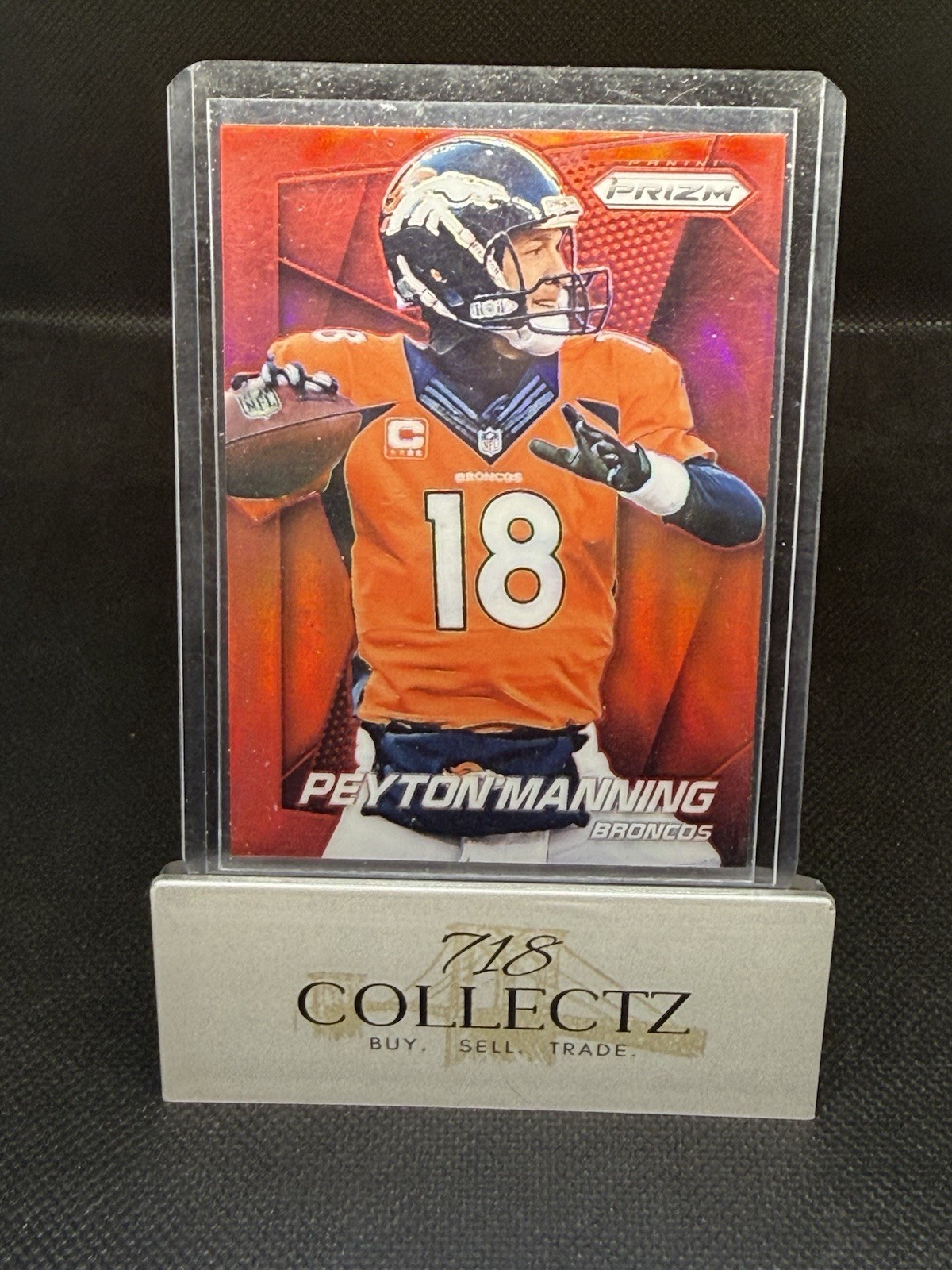 2014 Panini Prizm Peyton Manning #58 Red Prizm SSP Rare HOF Broncos