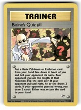 Blaine's Quiz #1 LP 97/132 Unlimited Gym Heroes Pokemon Rare Regular on eBay
