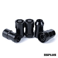 1 Set Black M14x1.5 Acorn Wheel Locks For 92-27 Chevrolet Tahoe Traverse Blazer