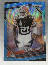 Panini Prizm 2025 Denzel Ward #90 Blue Wave Prizm /230 Cleveland Browns NFL