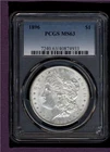 1896 Morgan Silver Dollar MS63 PCGS