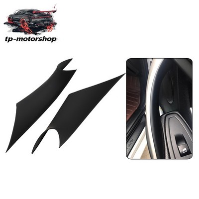 1Pair Black Inner Door Handle Pull Cover For BMW 3 4 Series F30 F35 328i 2012-18