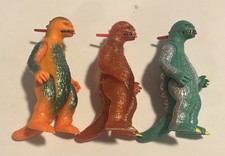 TOHO Super 7 ReAction Shogun Series Lot Of 3 - Godzilla Tribute Loose Figures