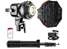 Kit softbox 80W con luz LED CRI97 y tr pode para foto y video estudio