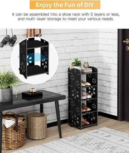 5/6/7/8 Ebenen Schuhregal Ablagegestelle Schuhablage Schuhschrank Platzsparend - Bild 62 von 72