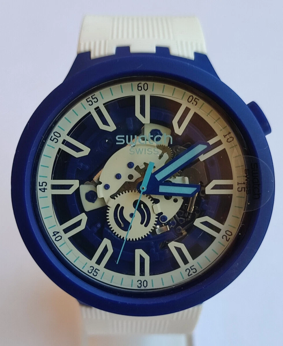 SWATCH BIG BOLD SB01N102 ISWATCH BLUE NEW NEW