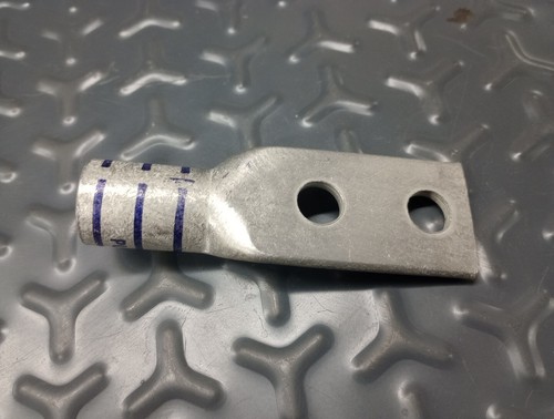 Burndy YAV28L-2TC38-FX Two Hole 4/0 Flex Cable 3/8" Stud Compression Crimp Lug - Picture 3 of 3