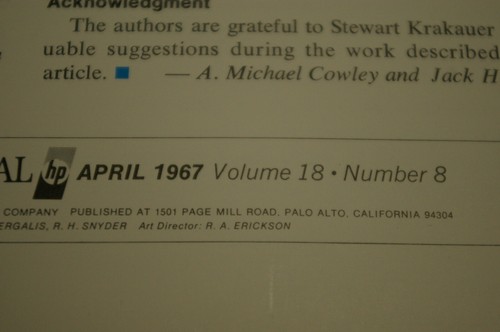 APRIL 1967 HEWLETT PACKARD JOURNAL FREQUENCY DIVIDER & MORE BOOK BROCHURE - Picture 10 of 11