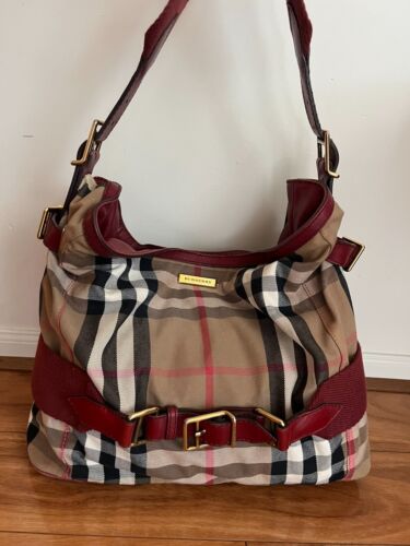 Burberry House Check Canvas Brecon Convertible Tote
