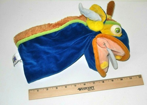 Manhattan Toy 2000 Hand Glove Puppet 11" Blue Gold Magical Chinese Dragon - 第 2/10 張圖片