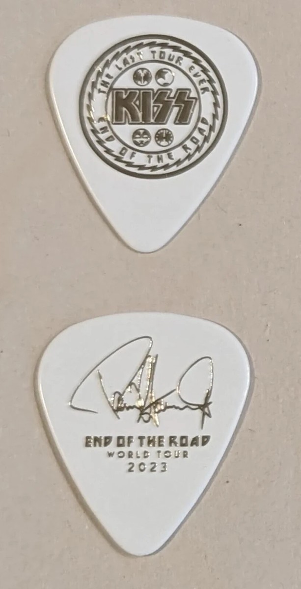KISS 2023 End of the Road Tour LAST TOUR EVER Gold Foil Guitar
