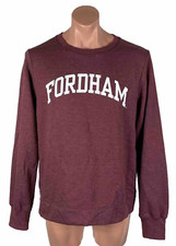 Fordham University Sweater Adult XL Burgundy Sweatshirt Fleece Redshirt