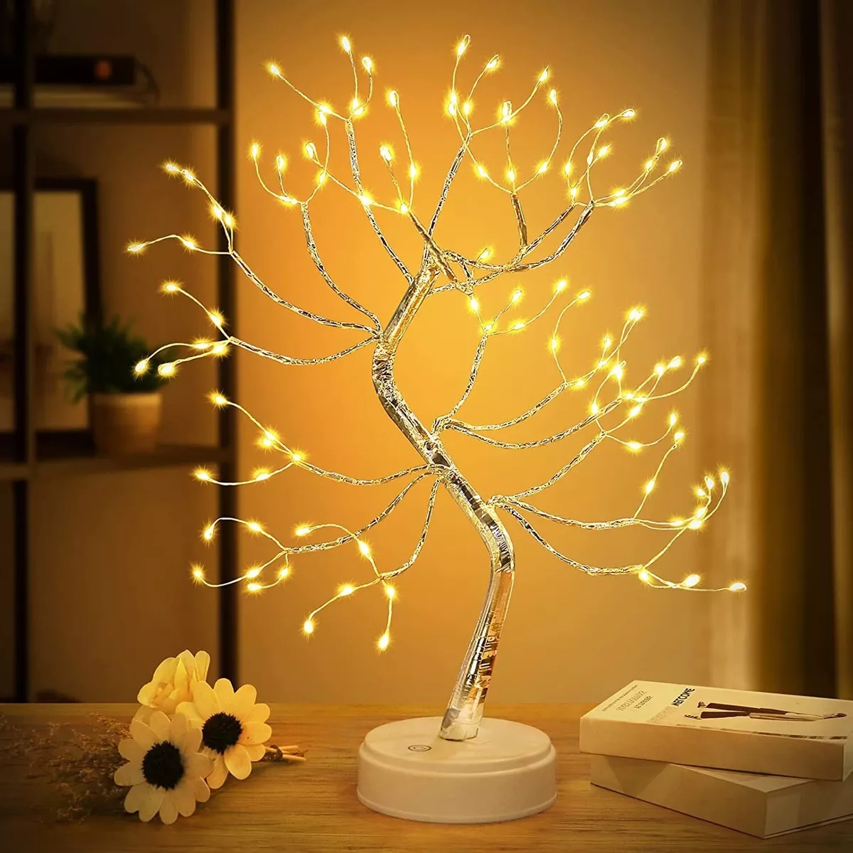 Led Desk Tree Lamp Desk Table Decor 36 Pearl LED Lights for Hom