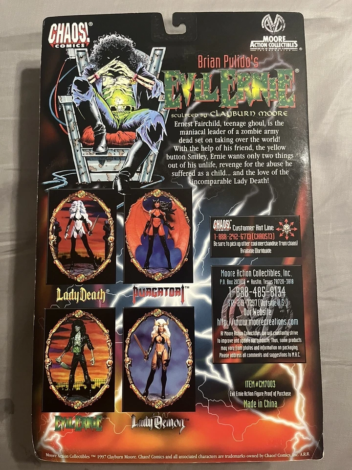 Evil Ernie Chaos! Comics 1997 Brian Pulido’s Moore Collectible - Изображение 2 из 2