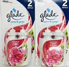 Image of Glade Sense & Spray Cherry & Peony Refills Twin X2 = 4 Refills