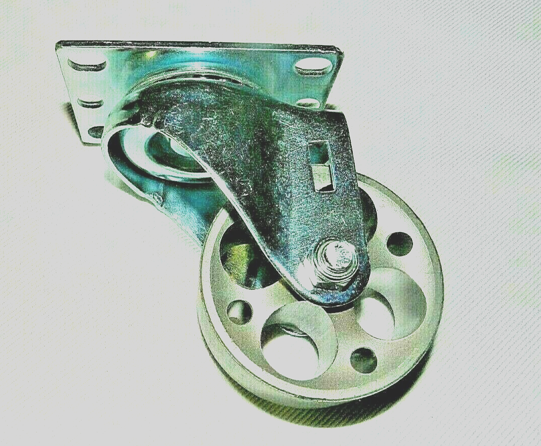 Replacement caster for Transmission jacks or Engine cranes -Cherry