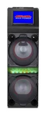 MPD12220TS Maxpower 2 12'' RGB Party Speaker Pro Audio Karaoke System 12'' LCD