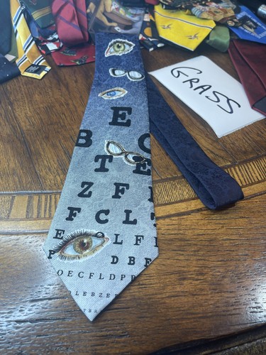 EYE BALLS DOCTOR DRESS SUIT DESIGNER NECKTIE TIE FREE SHIPPING