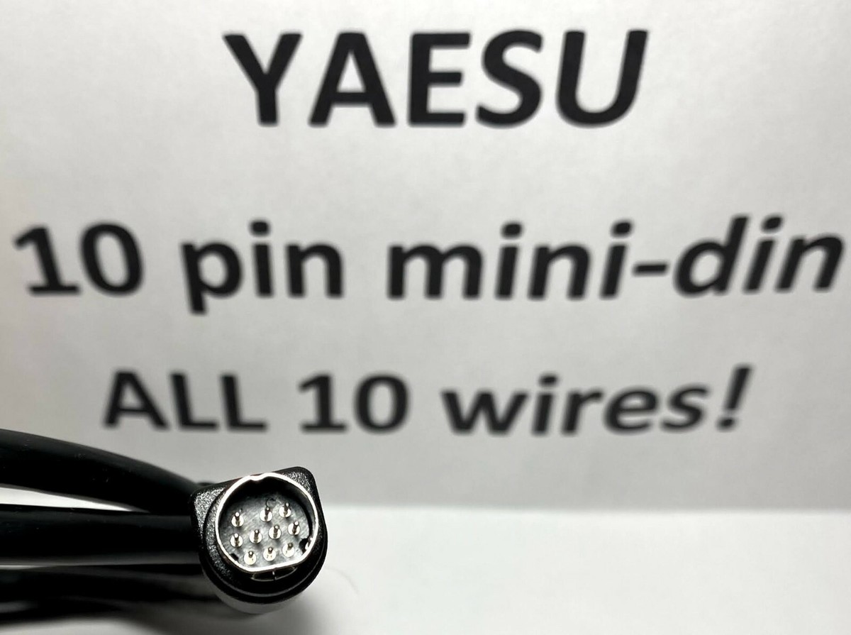 Cavo 10 Pin Mini-din Yaesu FTDX10 FTDX1200 FT-950 ALC Cavo ALC 10 Pin Mini- DIN Per Radio Yaesu FTDX10, FTDX1200, FT-950 - Collegamento Per Amplificatori Lineari Yasuni C10 - Foto 9