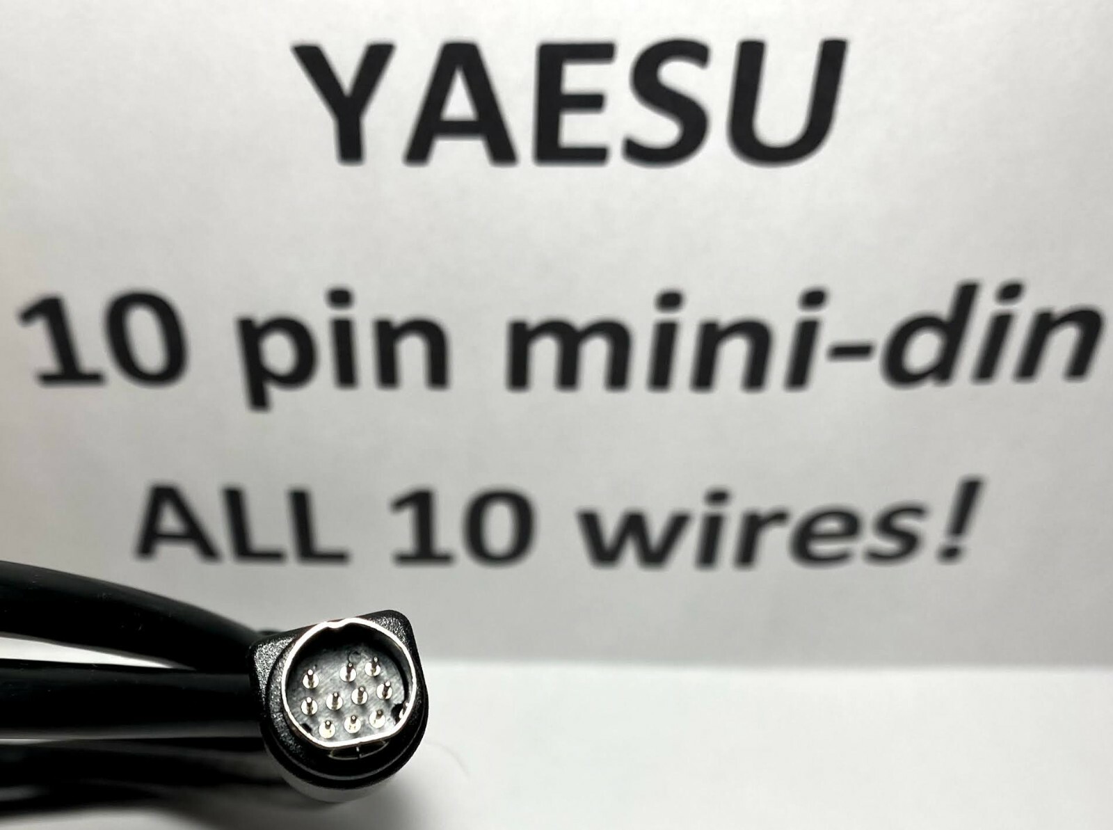 Cavo 10 Pin Mini-din Yaesu FTDX10 FTDX1200 FT-950 ALC Cavo ALC 10 Pin Mini- DIN Per Radio Yaesu FTDX10, FTDX1200, FT-950 - Collegamento Per Amplificatori Lineari Yasuni C10 - Foto 3