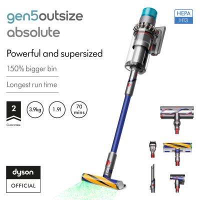 Dyson Gen5outsize™ Absolute stick vacuum (Iron/Blue) Australia
