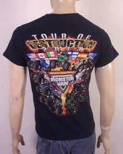 vintage 2013 Monster Truck Jam T-Shirt Grave Digger Racing Advance Auto Parts S
