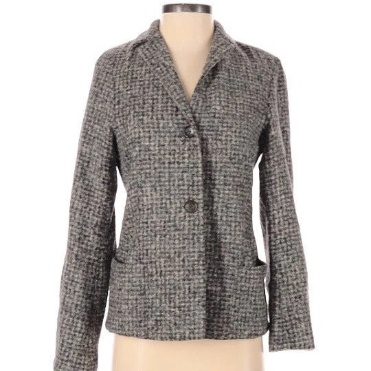 Chaqueta/Ablazer Jil Sander Gris Alpaca Suave Talla 38/IT/US 6 Foto 4 de 4