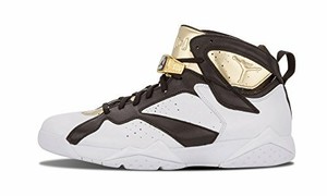 Hombre Nike Air Jordan 7 Retro C\u0026c Champán Blanco/Negro/Oro Talla 7  725093-140 | eBay