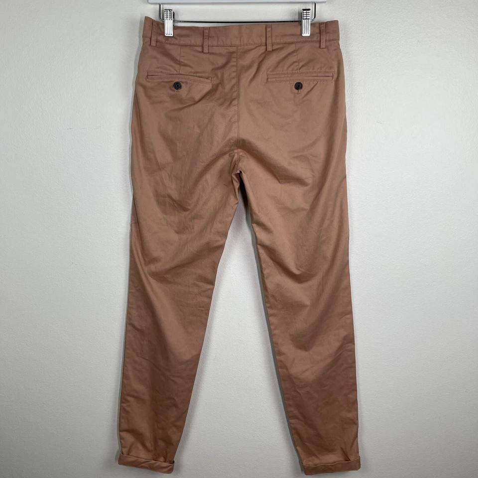 Pantalón chino Club Monaco para hombre 30 x 32 melocotón Connor moderno calce ajustado Foto 2 de 3