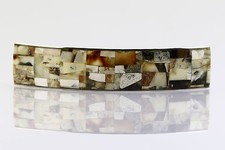 Unique Color Hair Barrette Genuine BALTIC AMBER Mosaic b150211-17