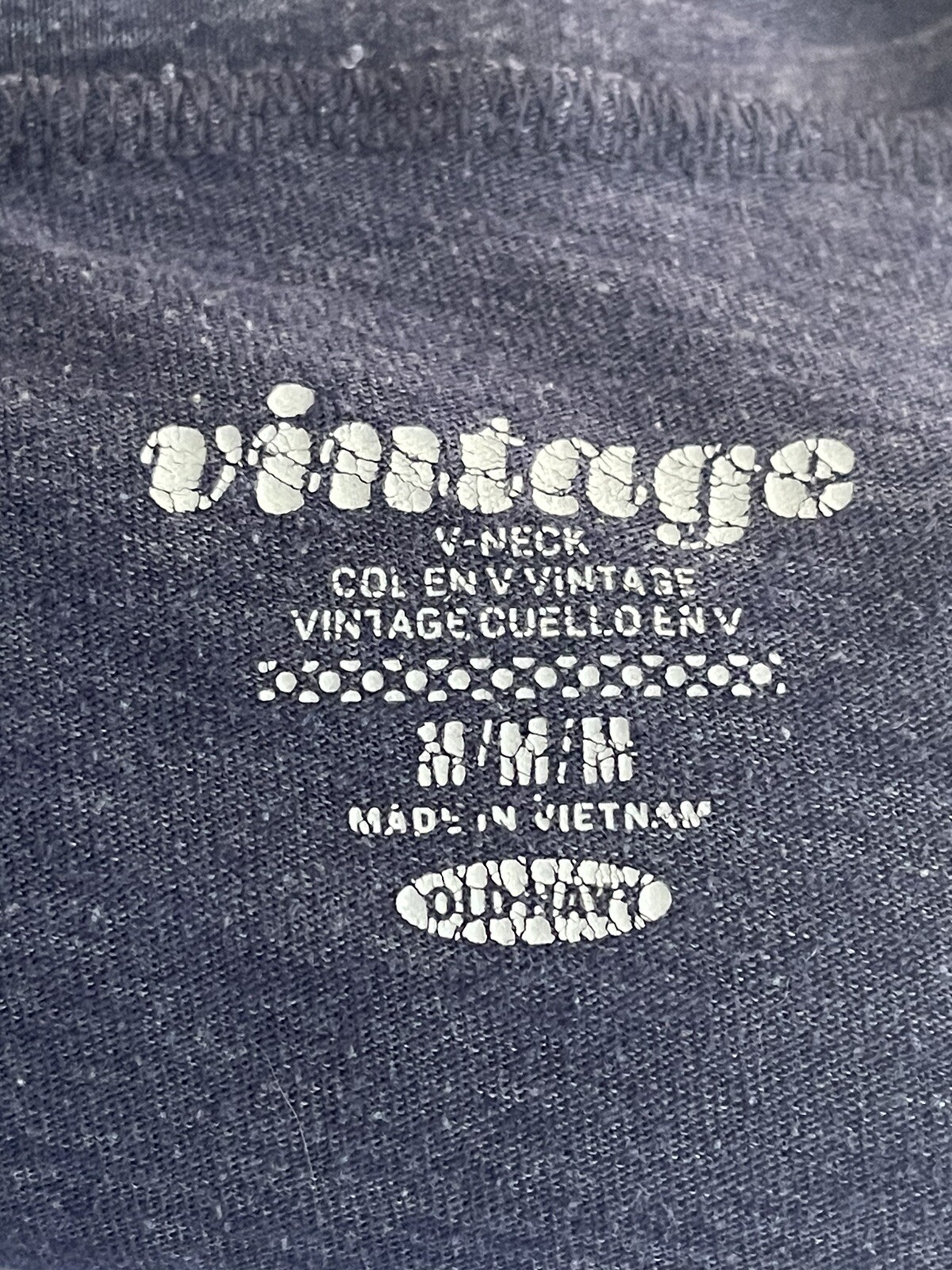 Ladies M Vintage V Neck Old Navy Vintage Blue Short Sleeve T Shirt eBay