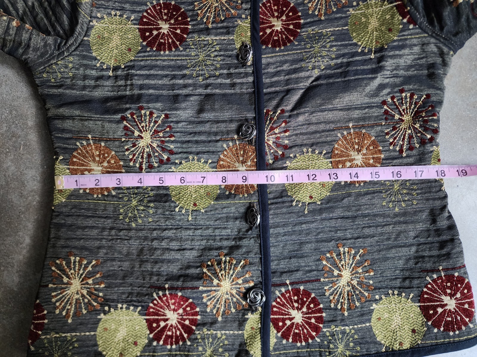 Reversible Fall Boho Tapestry Jacket Artisanal Bu… - image 19