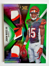 John Ross 2017 Panini XR Rookie Triple Threats Materials Green #RTTM-JR #'d 1/5