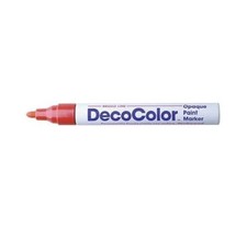 Marvy Uchida DecoColor Opaque Paint Marker Broad Point Red Office School Crafts