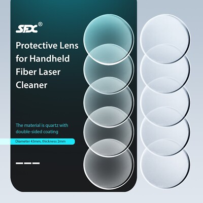 US 10Pcs SFX Handheld Laser Cleaning Machine Laser Rust Remover Protective Lens